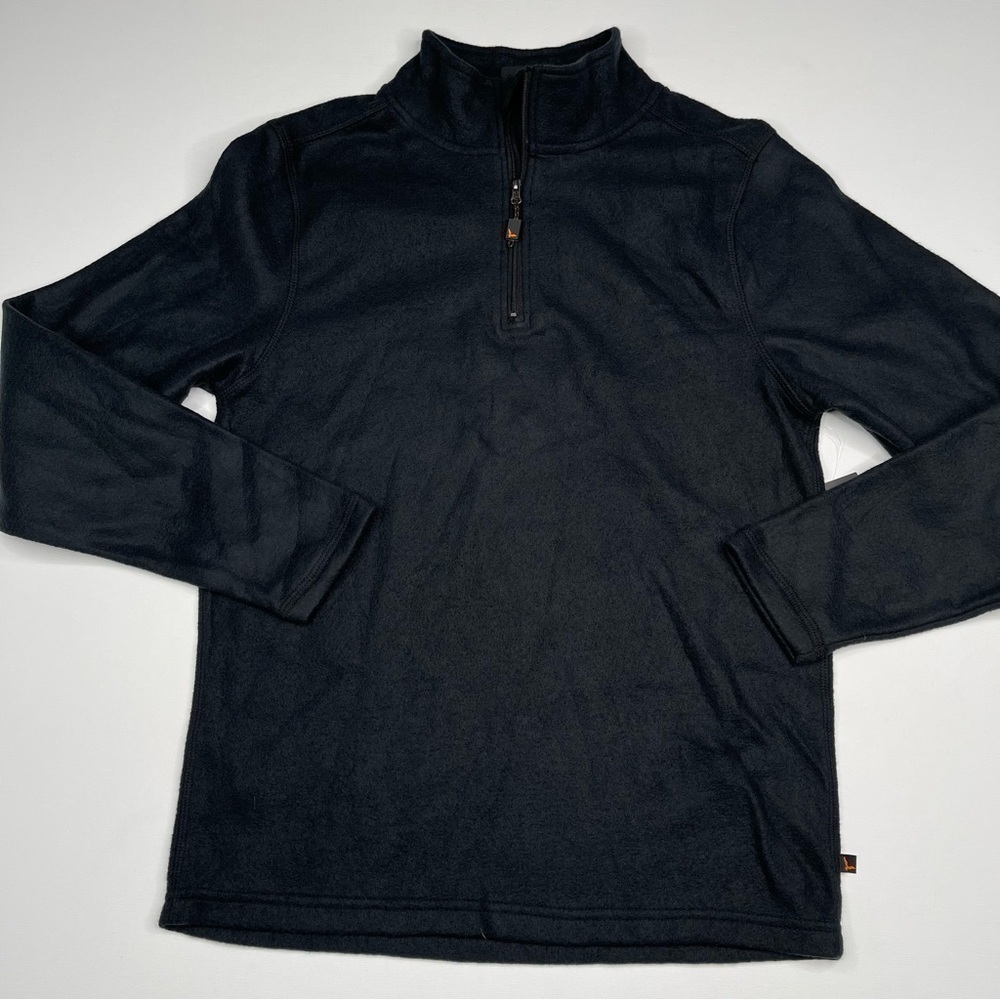 Hawke & Co Sweatshirt Pullover Base Layer Sleep Wear Black Fleece Outdoor Gorp